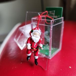 tiny trimmings santa ornament